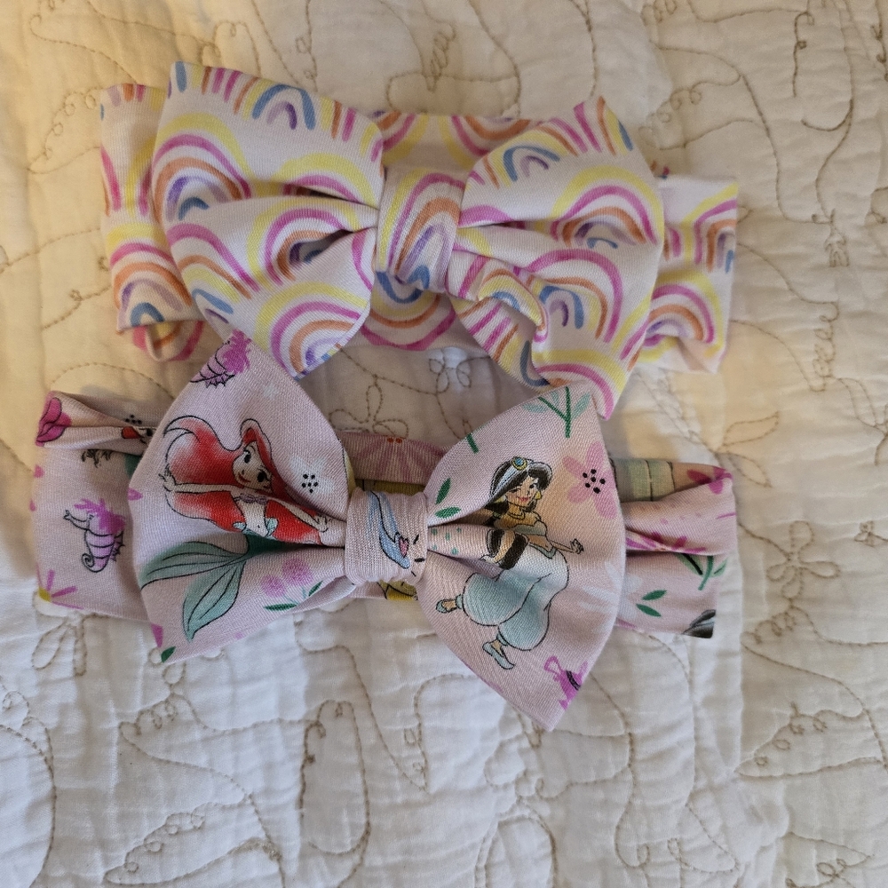 Little Sleepies Bow Bundle OG Princess & Rainbow